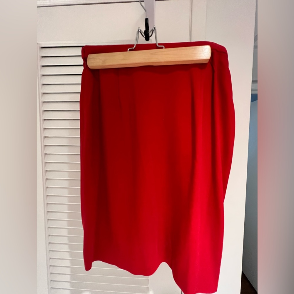 Red Giorgio Armani skirt